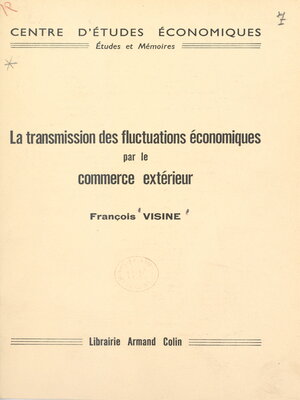 cover image of La transmission des fluctuations économiques par le commerce extérieur